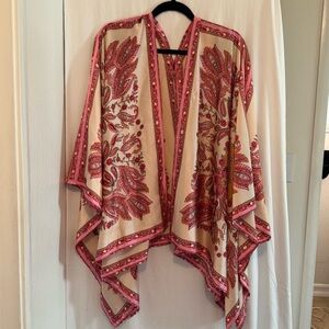 Bohemian Pink and Cream Kimono